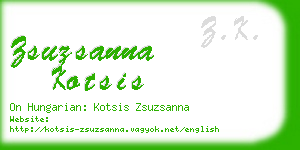 zsuzsanna kotsis business card